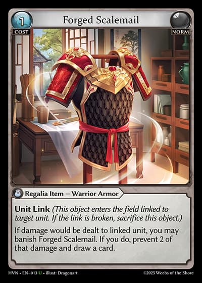 Forged Scalemail HVN-EN-013-Foil-Uncommon (U) - Abyssal Heaven - Grand Archive Card