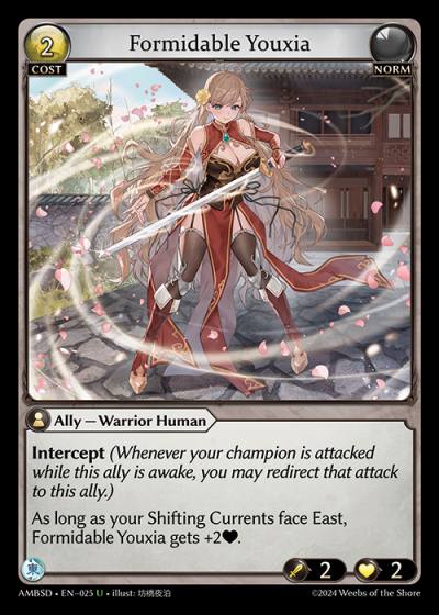 Formidable Youxia AMBSD-EN-025-Normal-Uncommon (U) - Mortal Ambition Starter Decks - Grand Archive Card