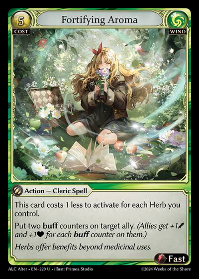 Fortifying Aroma ALC Alter-EN-220-Normal-Uncommon (U) - Alchemical Revolution Alter Edition - Grand Archive Card