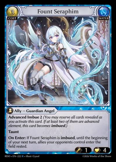 Fount Seraphim RDO-EN-222-Foil-Rare (R) - Radiant Origins - Grand Archive Card