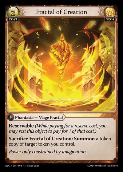 Fractal of Creation ALC-EN-193-Foil-Rare (R) - Alchemical Revolution - Grand Archive Card