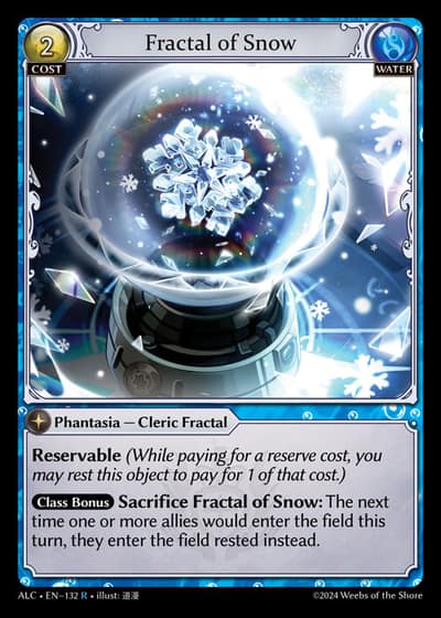 Fractal of Snow ALC-EN-132-Foil-Rare (R) - Alchemical Revolution - Grand Archive Card