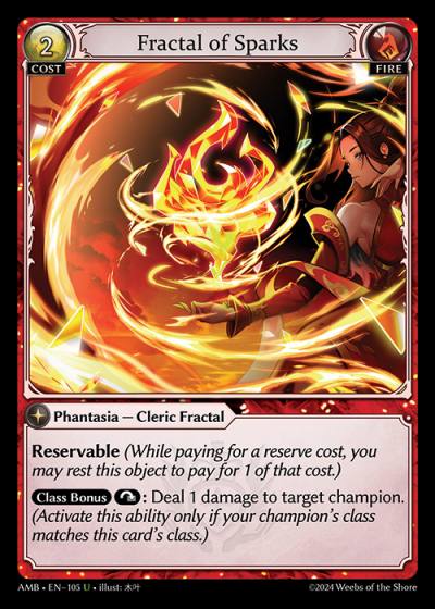 Fractal of Sparks AMB-EN-105-Normal-Uncommon (U) - Mortal Ambition - Grand Archive Card