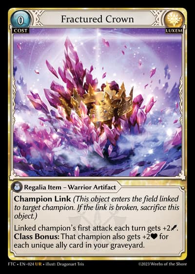Fractured Crown FTC-EN-024-Foil-Ultra Rare (UR) - Fractured Crown - Grand Archive Card