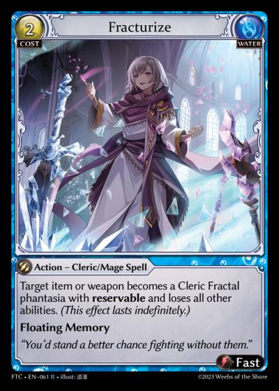 Fracturize FTC-EN-061-Normal-Rare (R) - Fractured Crown - Grand Archive Card