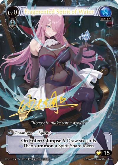 Fragmented Spirit of Water RDO 1st-EN-005B-Foil-Common (C) - Radiant Origins First Edition - Grand Archive Card