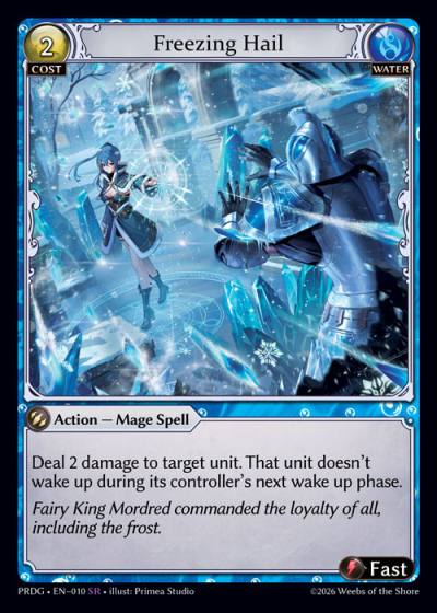 Freezing Hail PRDG-EN-010-Foil-Super Rare (SR) - .asphodel/paradise Grimoire - Grand Archive Card