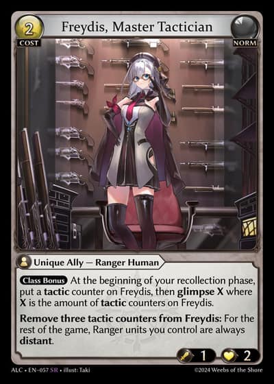 Freydis, Master Tactician ALC-EN-057-Foil-Super Rare (SR) - Alchemical Revolution - Grand Archive Card
