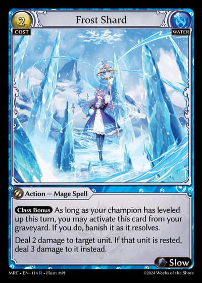 Frost Shard MRC-EN-114-Foil-Rare (R) - Mercurial Heart - Grand Archive Card