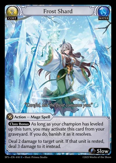 Frost Shard SP3-EN-010-Foil-Rare (R) - Supporter Pack 3 - Grand Archive Card