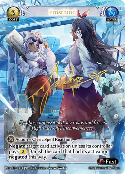 Frostbind P24-EN-043-Normal-Collector Promo Rare (CPR) - Promotional 2024 - Grand Archive Card