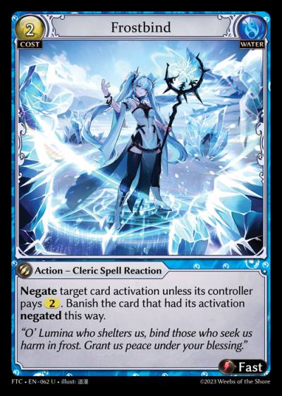 Frostbind FTC-EN-062-Normal-Uncommon (U) - Fractured Crown - Grand Archive Card