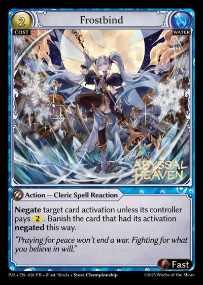 Frostbind P25-EN-028-Normal-Promotional Rare (PR) - Promotional 2025 - Grand Archive Card