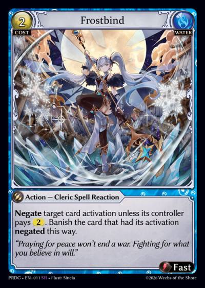 Frostbind PRDG-EN-011-Foil-Super Rare (SR) - .asphodel/paradise Grimoire - Grand Archive Card