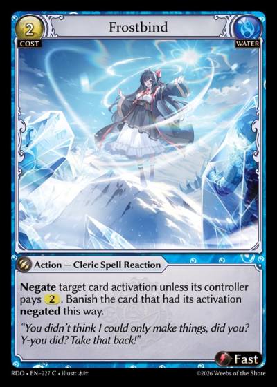 Frostbind RDO-EN-227-Foil-Common (C) - Radiant Origins - Grand Archive Card