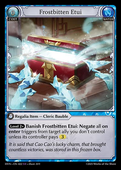 Frostbitten Etui HVN-EN-022-Foil-Super Rare (SR) - Abyssal Heaven - Grand Archive Card