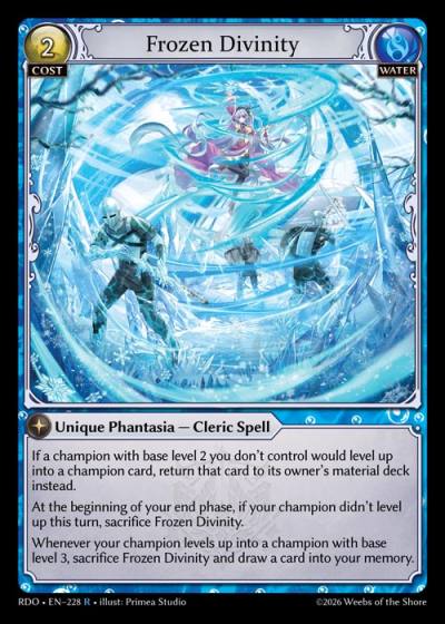 Frozen Divinity RDO-EN-228-Foil-Rare (R) - Radiant Origins - Grand Archive Card