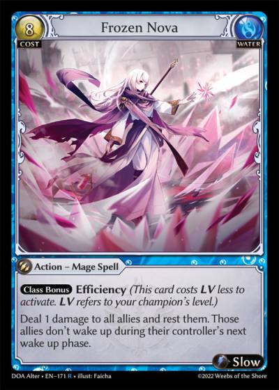 Frozen Nova DOA Alter-EN-171-Foil-Rare (R) - Dawn of Ashes Alter Edition - Grand Archive Card