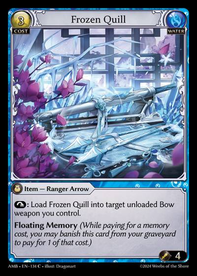 Frozen Quill AMB-EN-134-Normal-Common (C) - Mortal Ambition - Grand Archive Card