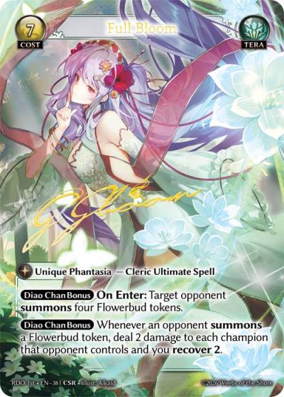 Full Bloom RDO 1st-EN-381-Foil-Common (C) - Radiant Origins First Edition - Grand Archive Card