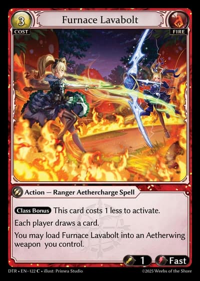 Furnace Lavabolt DTR-EN-122-Foil-Common (C) - Distorted Reflections - Grand Archive Card