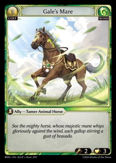 Gale's Mare RDO-EN-265-Foil-Common (C) - Radiant Origins - Grand Archive Card