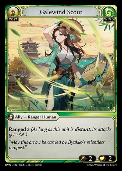 Galewind Scout HVN-EN-156-Foil-Common (C) - Abyssal Heaven - Grand Archive Card