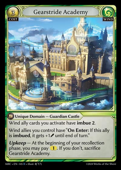 Gearstride Academy MRC-EN-145-Foil-Rare (R) - Mercurial Heart - Grand Archive Card