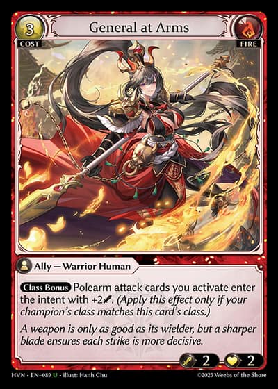 General at Arms HVN-EN-089-Foil-Uncommon (U) - Abyssal Heaven - Grand Archive Card