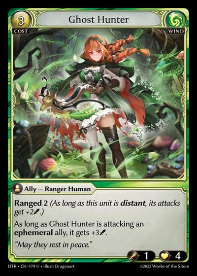 Ghost Hunter DTR-EN-179-Foil-Uncommon (U) - Distorted Reflections - Grand Archive Card