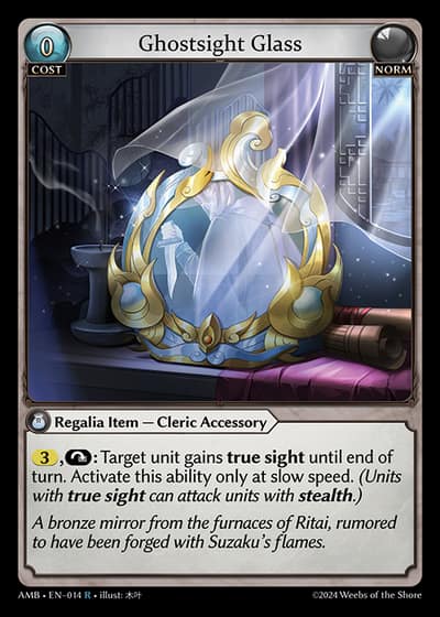 Ghostsight Glass AMB-EN-014-Foil-Rare (R) - Mortal Ambition - Grand Archive Card
