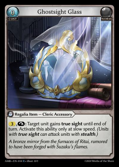 Ghostsight Glass AMB-EN-014-Normal-Rare (R) - Mortal Ambition - Grand Archive Card