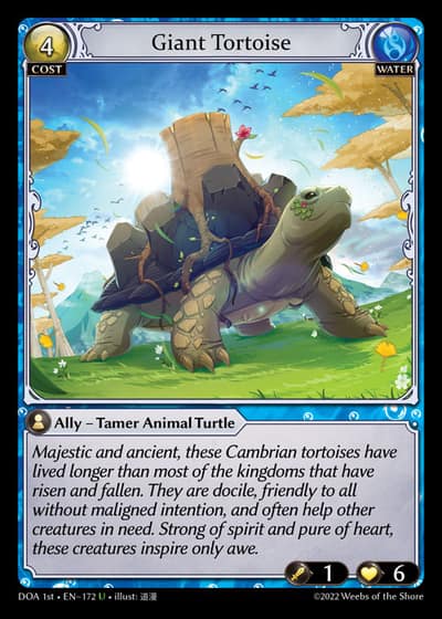 Giant Tortoise DOA 1st-EN-172-Foil-Uncommon (U) - Dawn of Ashes First Edition - Grand Archive Card