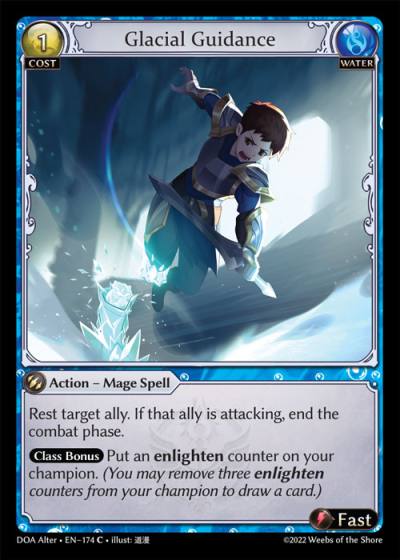 Glacial Guidance DOA Alter-EN-174-Normal-Common (C) - Dawn of Ashes Alter Edition - Grand Archive Card