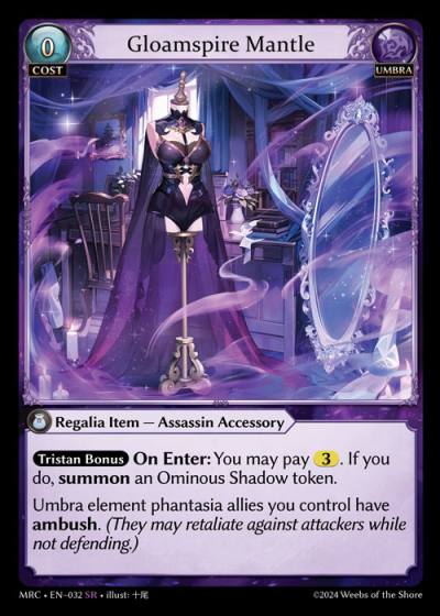 Gloamspire Mantle MRC-EN-032-Foil-Super Rare (SR) - Mercurial Heart - Grand Archive Card