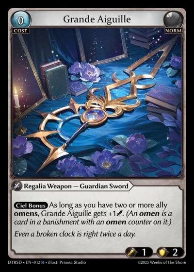 Grande Aiguille DTRSD-EN-012-Normal-Rare (R) - Distorted Reflections Starter Decks - Grand Archive Card