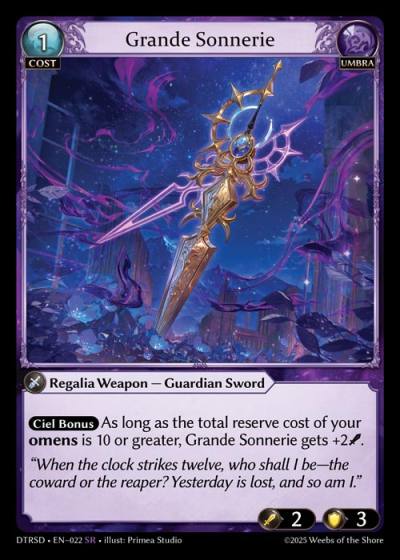 Grande Sonnerie DTRSD-EN-022-Normal-Super Rare (SR) - Distorted Reflections Starter Decks - Grand Archive Card