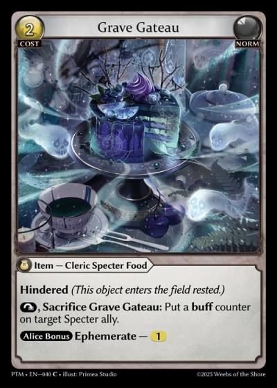 Grave Gateau PTM-EN-040-Foil-Common (C) - Phantom Monarchs - Grand Archive Card