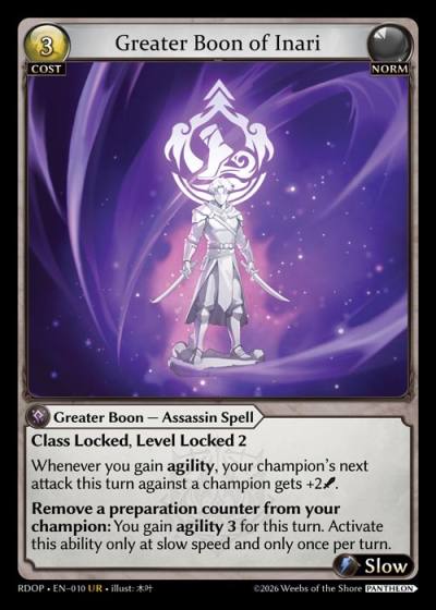 Greater Boon of Inari RDOP-EN-010-Normal-Ultra Rare (UR) - Radiant Origins: Pantheon - Grand Archive Card
