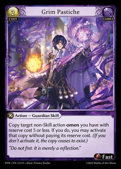 Grim Pastiche DTR-EN-213-Foil-Rare (R) - Distorted Reflections - Grand Archive Card
