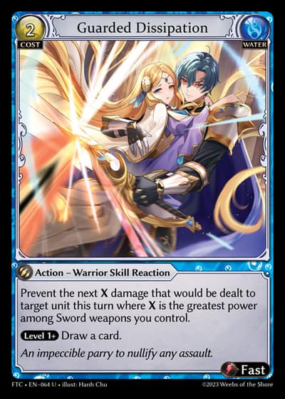 Guarded Dissipation FTC-EN-064-Foil-Uncommon (U) - Fractured Crown - Grand Archive Card