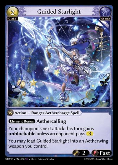 Guided Starlight DTRSD-EN-050-Normal-Super Rare (SR) - Distorted Reflections Starter Decks - Grand Archive Card