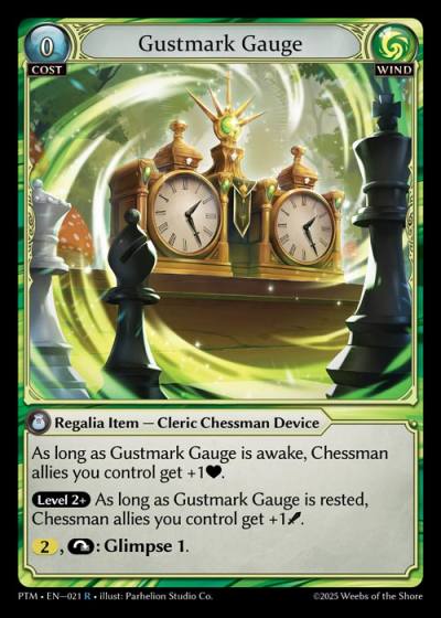 Gustmark Gauge PTM-EN-021-Foil-Rare (R) - Phantom Monarchs - Grand Archive Card
