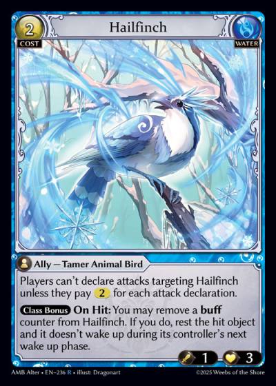 Hailfinch AMB Alter-EN-236-Foil-Rare (R) - Mortal Ambition Alter Edition - Grand Archive Card
