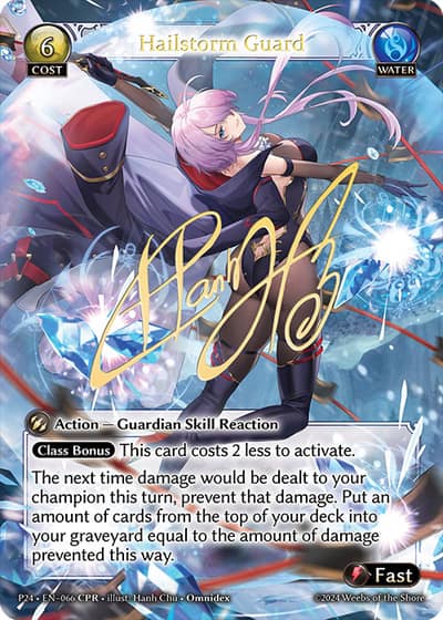 Hailstorm Guard P24-EN-066-Normal-Collector Promo Rare (CPR) - Promotional 2024 - Grand Archive Card