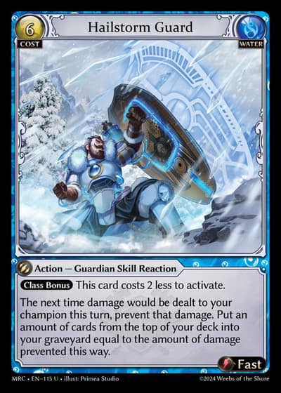 Hailstorm Guard MRC-EN-115-Foil-Uncommon (U) - Mercurial Heart - Grand Archive Card