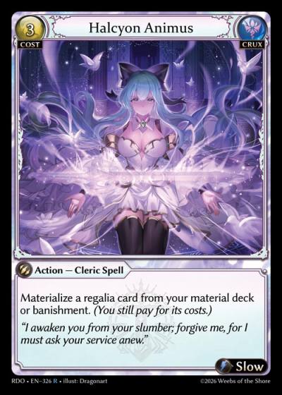 Halcyon Animus RDO-EN-326-Foil-Rare (R) - Radiant Origins - Grand Archive Card