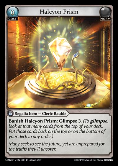 Halcyon Prism AMBDP-EN-011-Normal-Common (C) - Mortal Ambition Draft Pack - Grand Archive Card