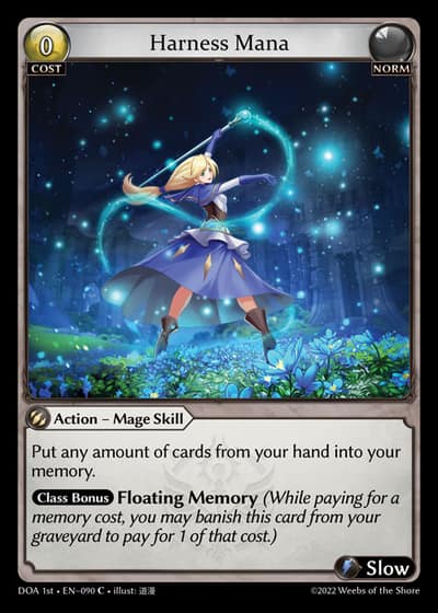 Harness Mana DOA 1st-EN-090-Foil-Common (C) - Dawn of Ashes First Edition - Grand Archive Card