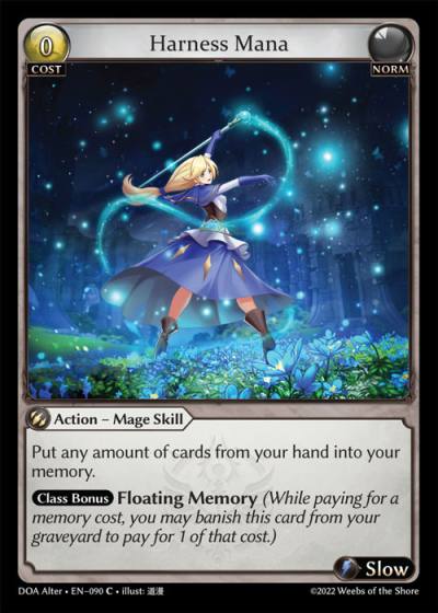 Harness Mana DOA Alter-EN-090-Normal-Common (C) - Dawn of Ashes Alter Edition - Grand Archive Card